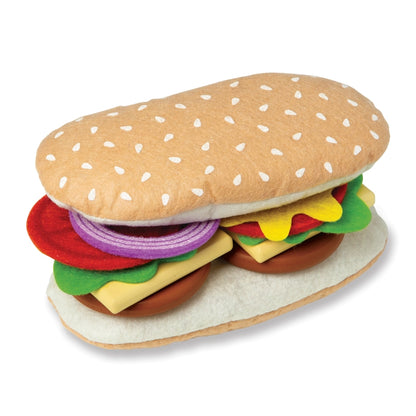 Melissa & Doug - Wooden Slice & Stack Sandwich Counter | 3Y+