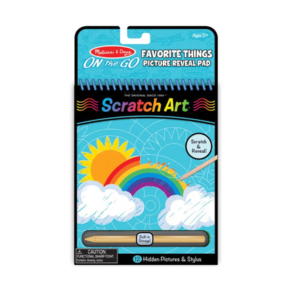 Melissa & Doug - On The Go Scratch Art: Hidden Picture Pad- Favorite Things | 5Y+