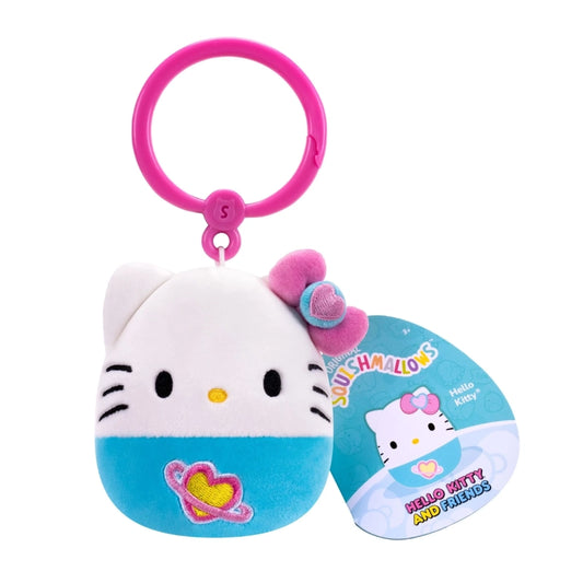 Squishmallows - Hello Kitty and Friends Kawaii Tokyo- Clip-On Little Plush 3.5" Hello Kitty | 1-6Y