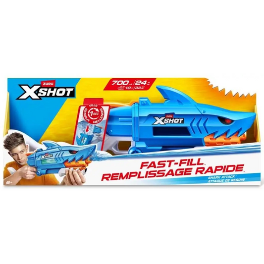 X-Shot - Water Fast-Fill Shark Attack Water Blaster | 6Y+