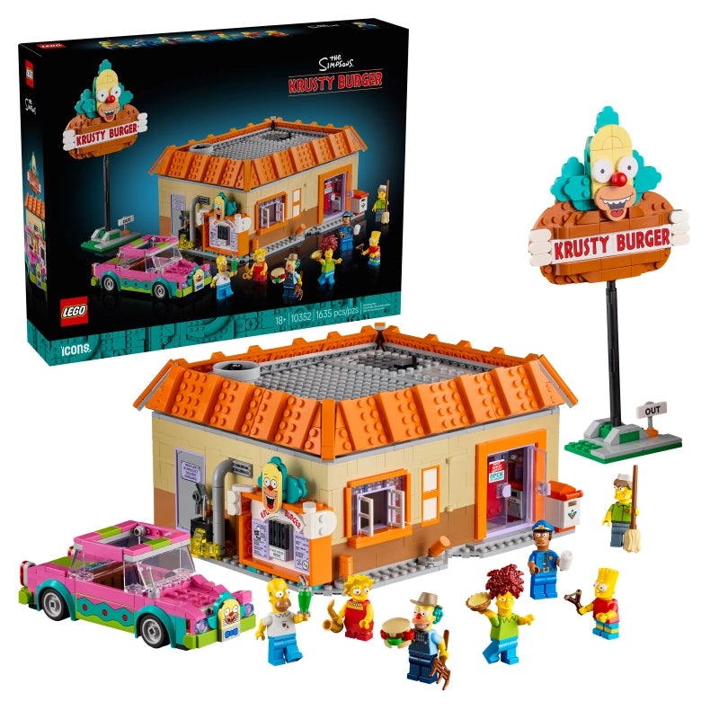 Lego - The Simpsons: Krusty Burger (Rare Edition) 1635 Pcs 18Y+ — BambiniJO Jordan
