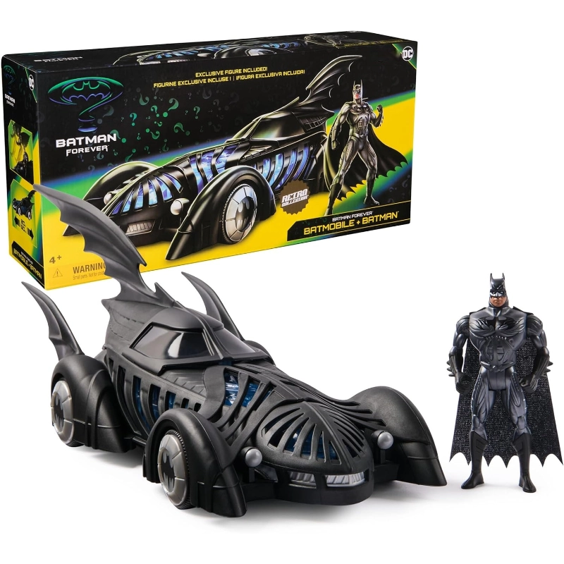 Batman - Retro Collection Batmobile with Figure | 4Y+ Batman - Retro Collection Batmobile with Figure | 4Y+