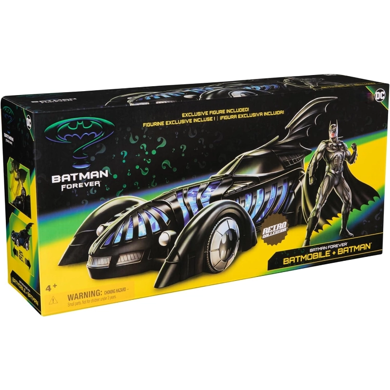Batman - Retro Collection Batmobile with Figure | 4Y+ Batman - Retro Collection Batmobile with Figure | 4Y+