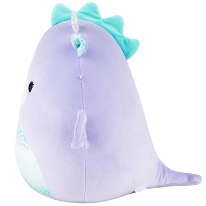 Squishmallows - Medium Plush 12" Drow the Purple Dragon with Teal Scaled Belly | 1-6Y