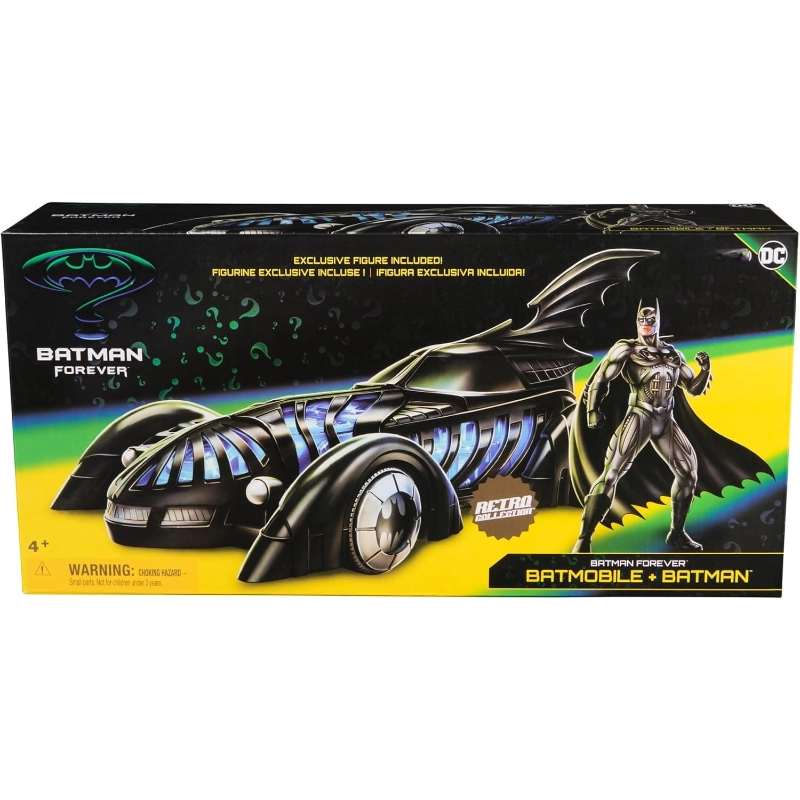 Batman - Retro Collection Batmobile with Figure | 4Y+ Batman - Retro Collection Batmobile with Figure | 4Y+