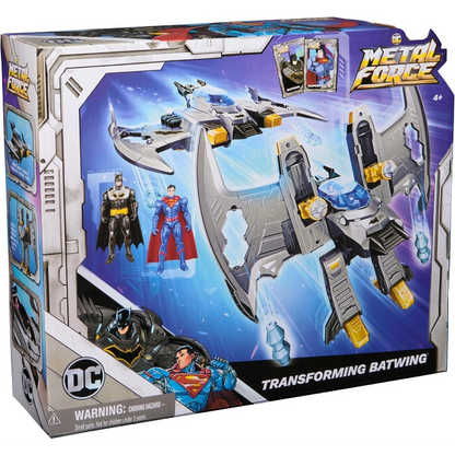 DC Universe - DC Comics, Metal Force Transforming Batwing, 2-in-1 Playset | 4Y+