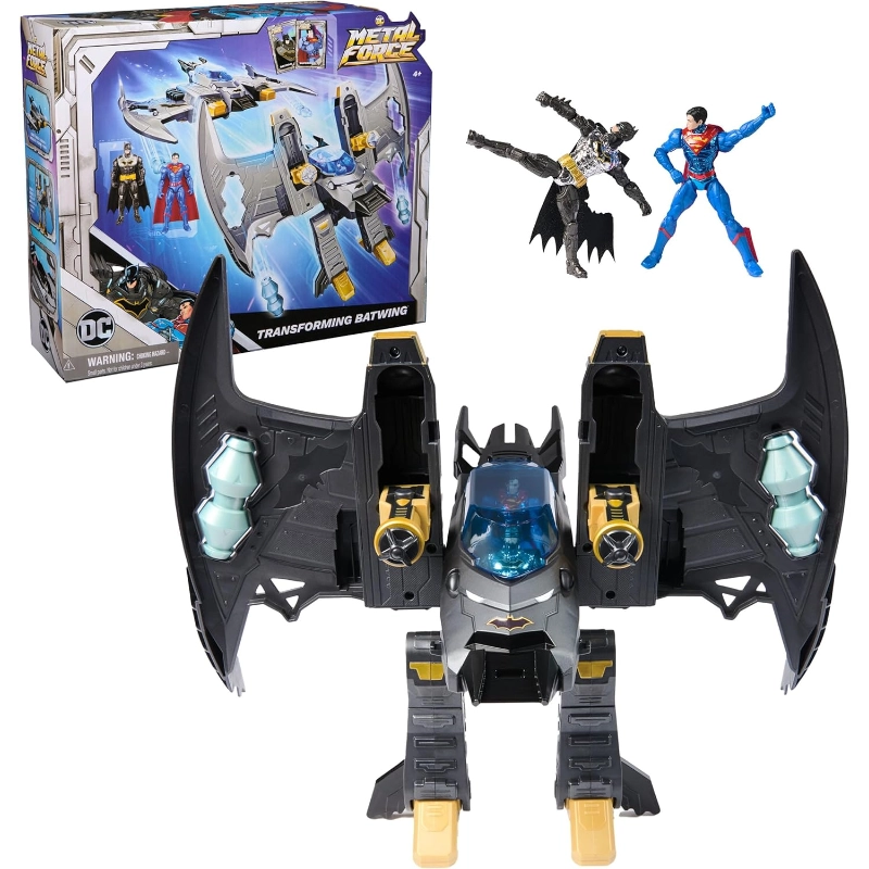 DC Universe - DC Comics, Metal Force Transforming Batwing, 2-in-1 Playset | 4Y+ DC Universe - DC Comics, Metal Force Transforming Batwing, 2-in-1 Playset | 4Y+