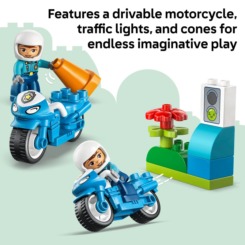 Lego - Blue Police Motorcycle 11 Pcs 2Y+ — BambiniJO Jordan