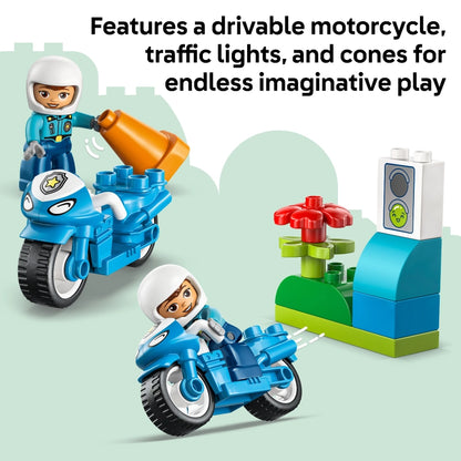 Lego - Blue Police Motorcycle 11 Pcs 2Y+ — BambiniJO Jordan