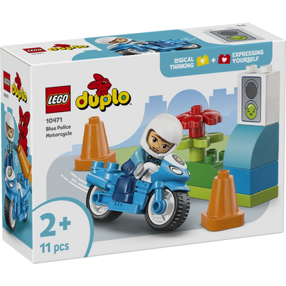 Lego - Blue Police Motorcycle 11 Pcs 2Y+ — BambiniJO Jordan