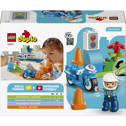 Lego - Blue Police Motorcycle 11 Pcs 2Y+ — BambiniJO Jordan