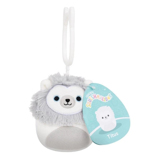 Squishmallows - Clip-On Little Plush 3.5" Titus the White Lion | 1-6Y