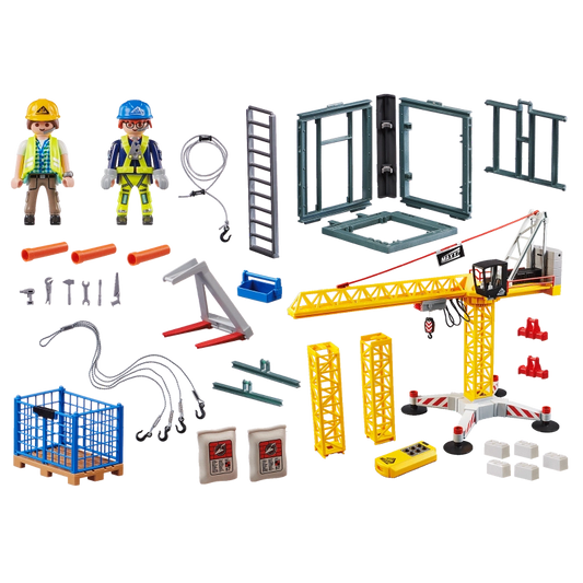 Playmobil - RC Crane with Building Section-80 Pcs | 5Y+ — BambiniJO Jordan