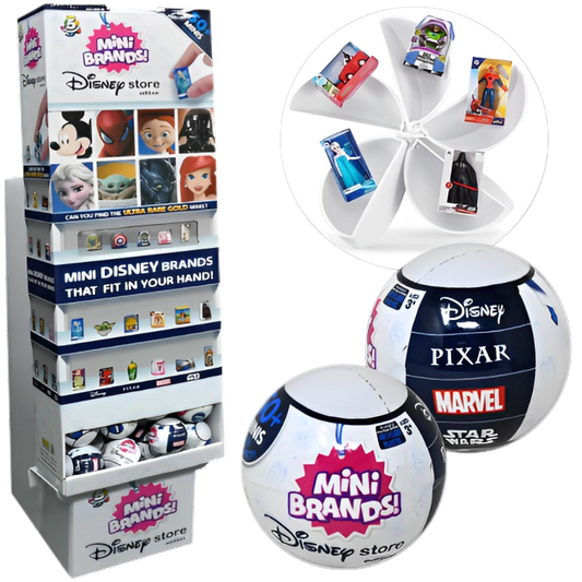 Mini Brands - Disney Store Series 1 Mystery Capsule- 88 Pcs- Sidekick | 3Y+