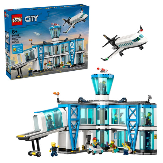 Lego - Airport with Airplane 887 Pcs 8Y+ — BambiniJO Jordan