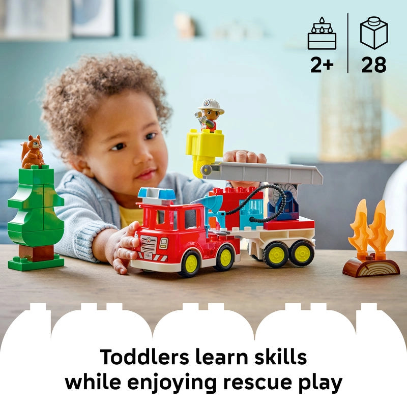 Lego - Fire Truck with Hose and Firefighter 28 Pcs 2Y+ — BambiniJO Jordan