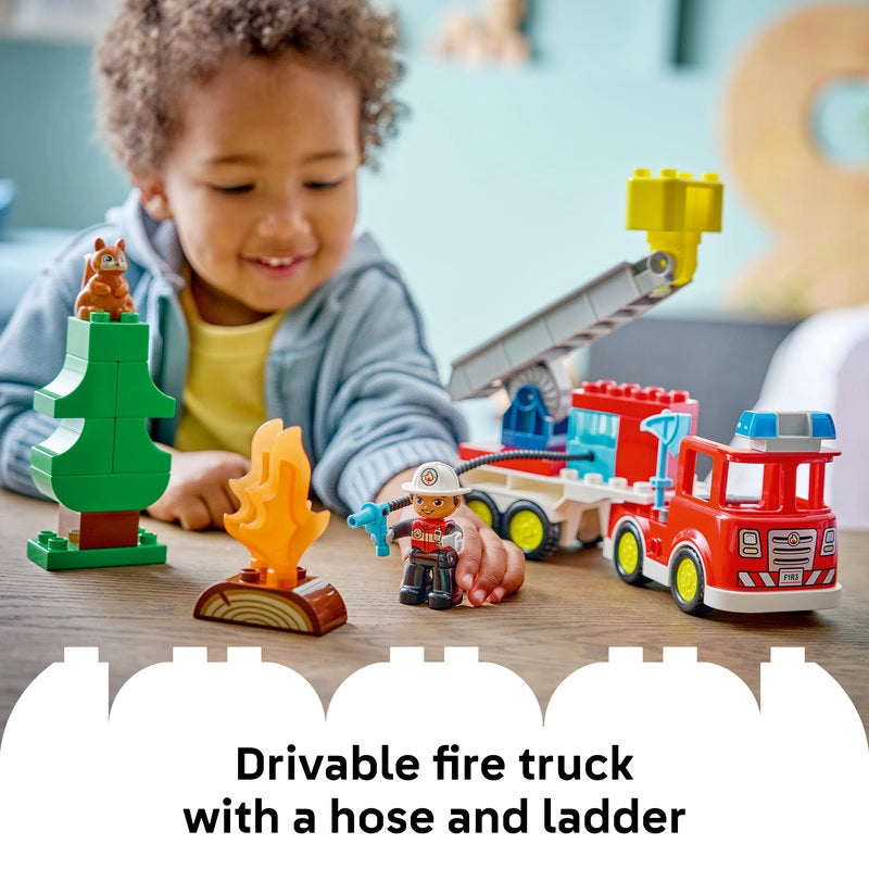 Lego - Fire Truck with Hose and Firefighter 28 Pcs 2Y+ — BambiniJO Jordan