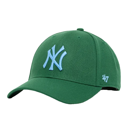 47 Brand New York Yankees MVP Snapback Cap Green - front view