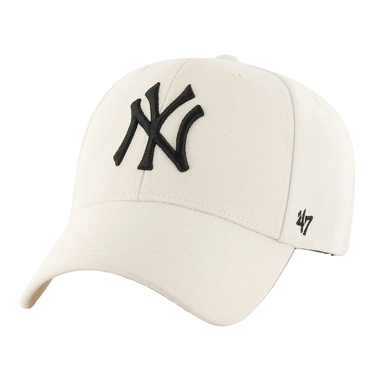 47 Brand New York Yankees MVP Snapback Cap Natural - front view