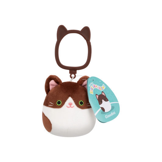 Squishmallows - Clip-On Little Plush 3.5" Glaudini the Tuxedo Cat | 1-6Y