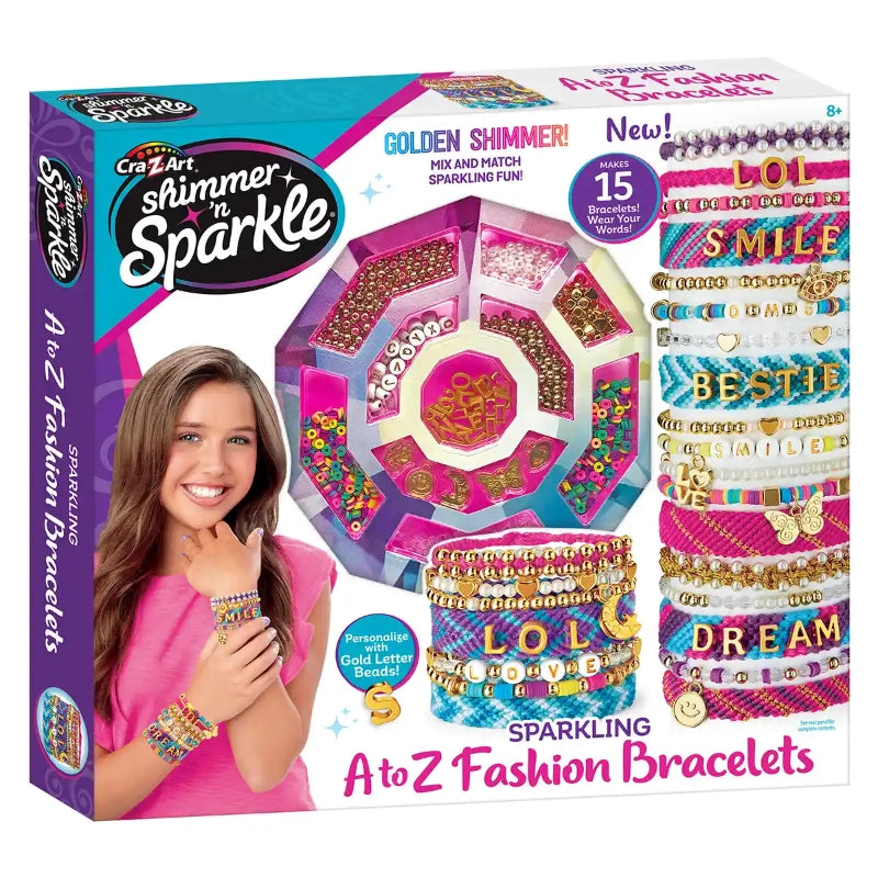 Cra-Z-Art - Shimmer 'n Sparkle Sparkling A-Z Fashion Bracelets | 8Y+