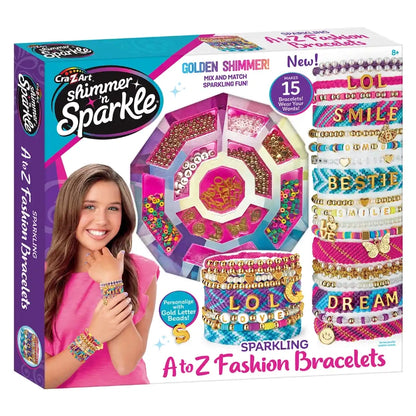 Cra-Z-Art - Shimmer 'n Sparkle Sparkling A-Z Fashion Bracelets | 8Y+