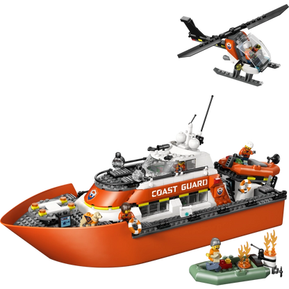 Lego - Coast Guard Rescue Boat & Helicopter 742 Pcs 7Y+ — BambiniJO Jordan