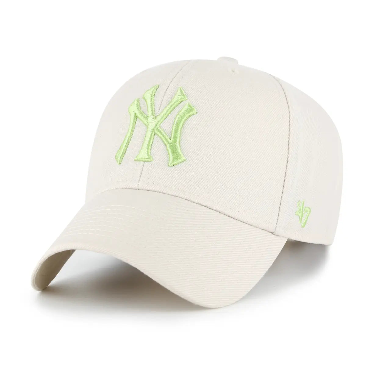 47 Brand New York Yankees MVP Snapback Cap Bone - front