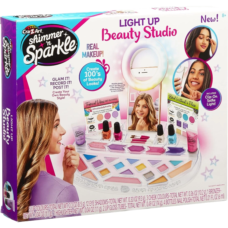 Cra-Z-Art - Shimmer 'n Sparkle Light Up Beauty Studio | 8Y+