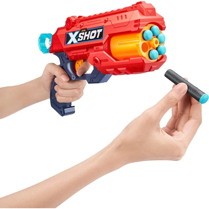 X-Shot - مسدس إكسيل ريفلكس 6 سيريس 1 (12 طلقة سهام) | 8 سنوات فأكثر X-Shot - مسدس إكسيل ريفلكس 6 سيريس 1 (12 طلقة سهام) | 8 سنوات فأكثر