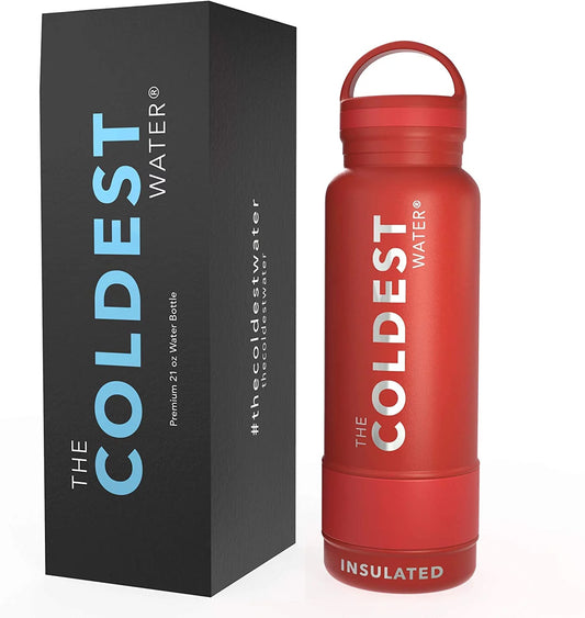 The Coldest Water Loop Lid Bottle 621ml 21oz Crimson Red — BambiniJO Jordan