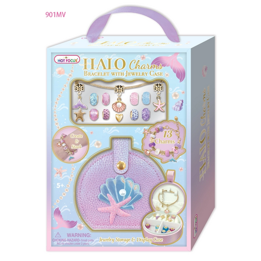 Halo Charms Bracelet & Jewelry Case (Mermaid Vibes)