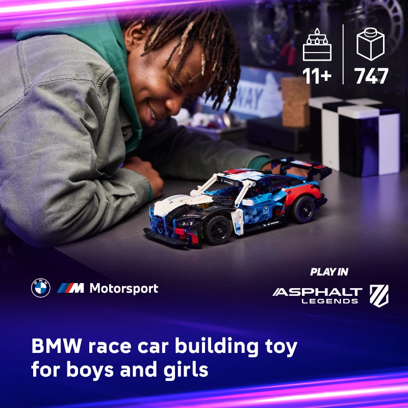 ليغو - سيارة سباق بي إم دبليو M4 GT3 EVO | 747 قطعة | 11 سنة فأكثر ليغو - سيارة سباق بي إم دبليو M4 GT3 EVO | 747 قطعة | 11 سنة فأكثر