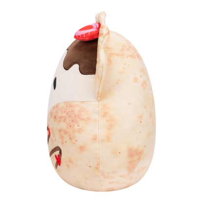 Squishmallows - Little Plush 7.5" Gasten the Crepe with Heart Shaped Strawberry | 1-6Y