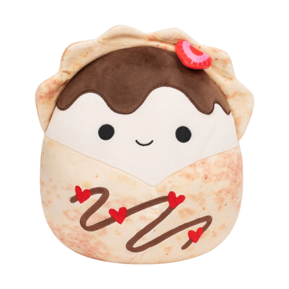 Squishmallows - Little Plush 7.5" Gasten the Crepe with Heart Shaped Strawberry | 1-6Y