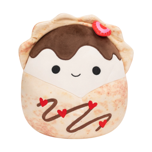 Squishmallows - Little Plush 7.5" Gasten the Crepe with Heart Shaped Strawberry | 1-6Y