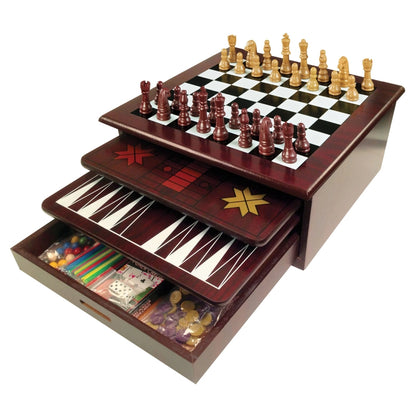 Spin Master Games - Spin Master Game 12-in-1 Wooden Game Center | 6Y+
