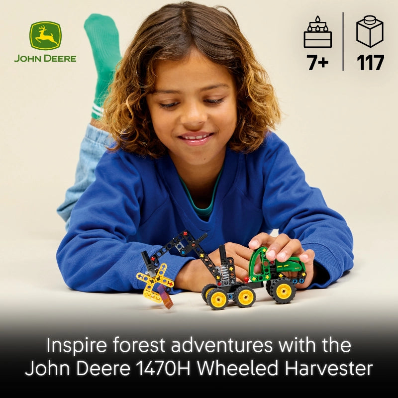 Lego - John Deere 1470H Wheeled Harvester 117 Pcs 7Y+ — BambiniJO Jordan