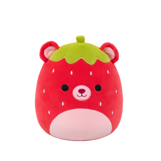 Squishmallows - Medium Plush 12" Romeo the Red Strawberry Bear | 1-6Y