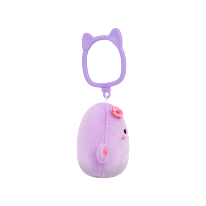 Squishmallows - Clip-On Little Plush 3.5" Adrienne the Purple Barrel Cactus | 1-6Y
