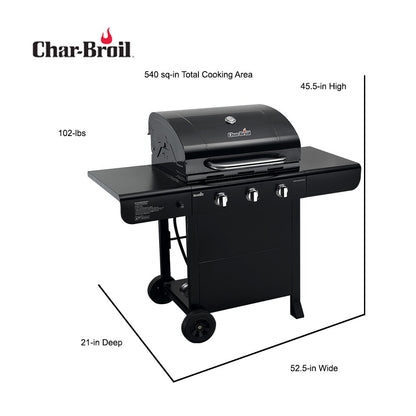 Char Broil - Advantage 3-Burner Outdoor Gas Grill