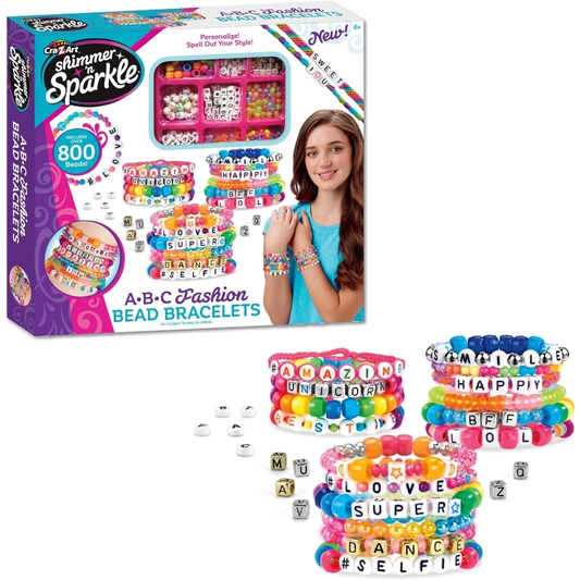 Cra-Z-Art - Shimmer 'n Sparkle Make Your Own ABC Fashion Beads | 6Y+ — BambiniJO Jordan