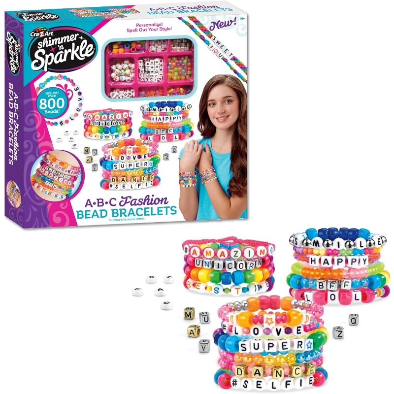 Cra-Z-Art - Shimmer 'n Sparkle Make Your Own ABC Fashion Beads | 6Y+