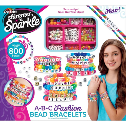 Cra-Z-Art - Shimmer 'n Sparkle Make Your Own ABC Fashion Beads | 6Y+