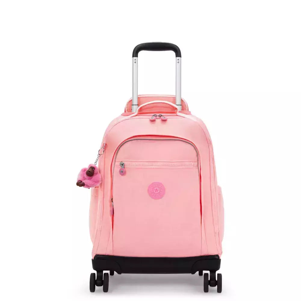 Kipling New Zea Coral Sea wheeled backpack - front view
