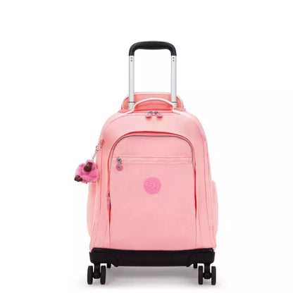 Kipling New Zea Coral Sea wheeled backpack - front view