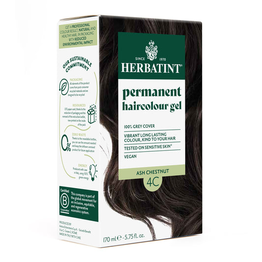 Herbatint 4C Ash Chestnut permanent haircolour gel 170ml pack — BambiniJO Jordan