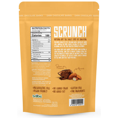 Scrunch - Belgian Dark Chocolate Barks with Almond