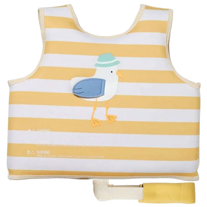 SUNNYLiFE - Float Vest | Sid the Seagull Mustard | 2-3Y
