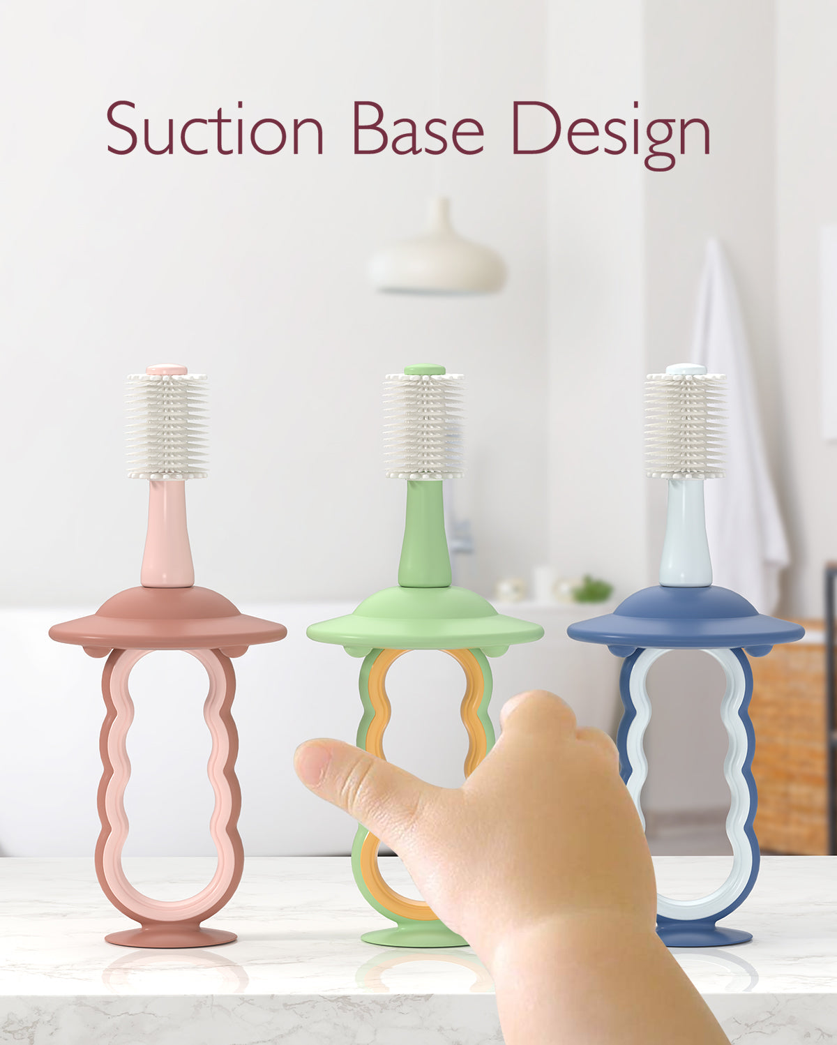 Momcozy - Kids Silicone Toothbrush | Green